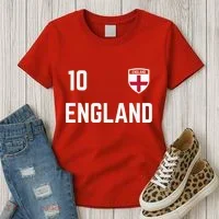 Cool England Soccer Jersey 10 Women's T-Shirt thumb 3
