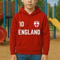 Cool England Soccer Jersey 10 Kids Hoodie thumb 2