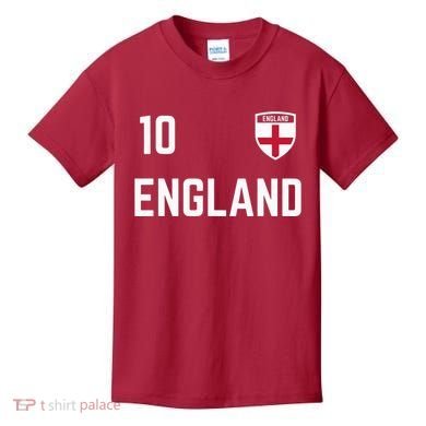 Cool England Soccer Jersey 10 Kids T-Shirt