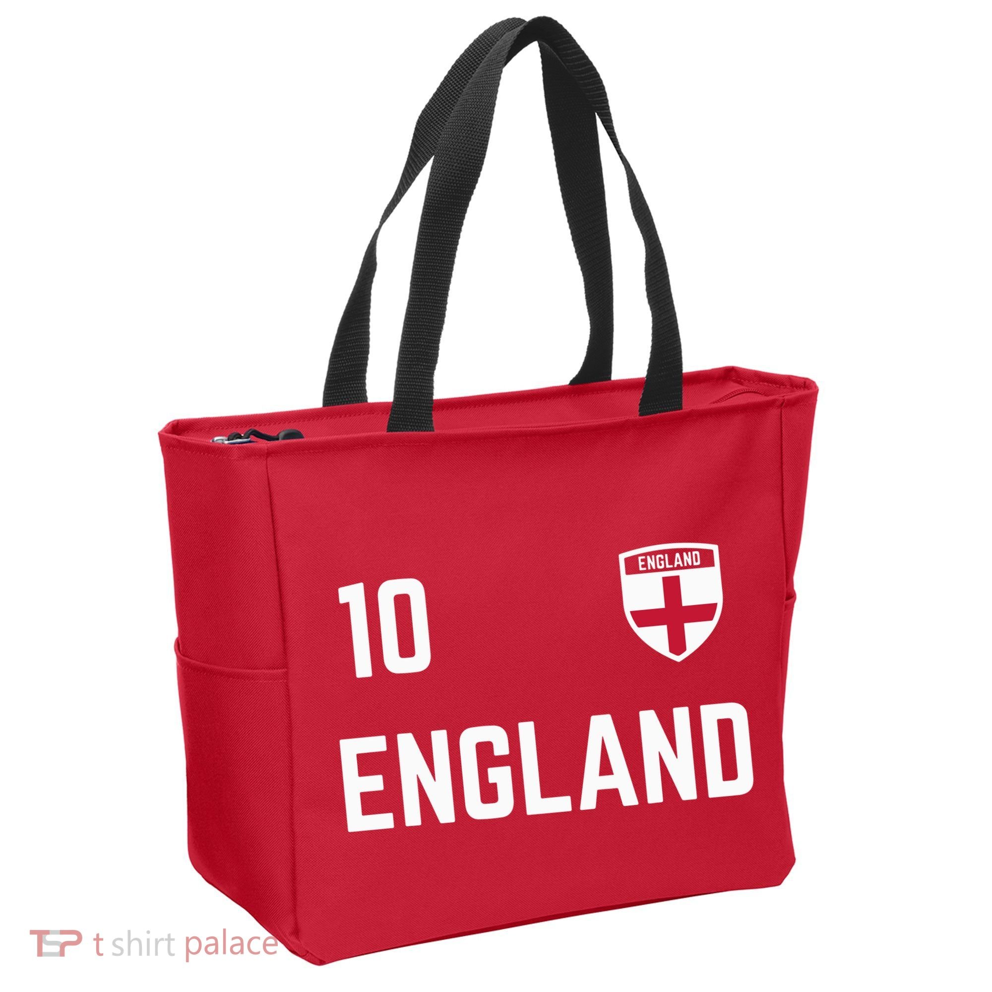 Cool England Soccer Jersey 10 Tote Bag