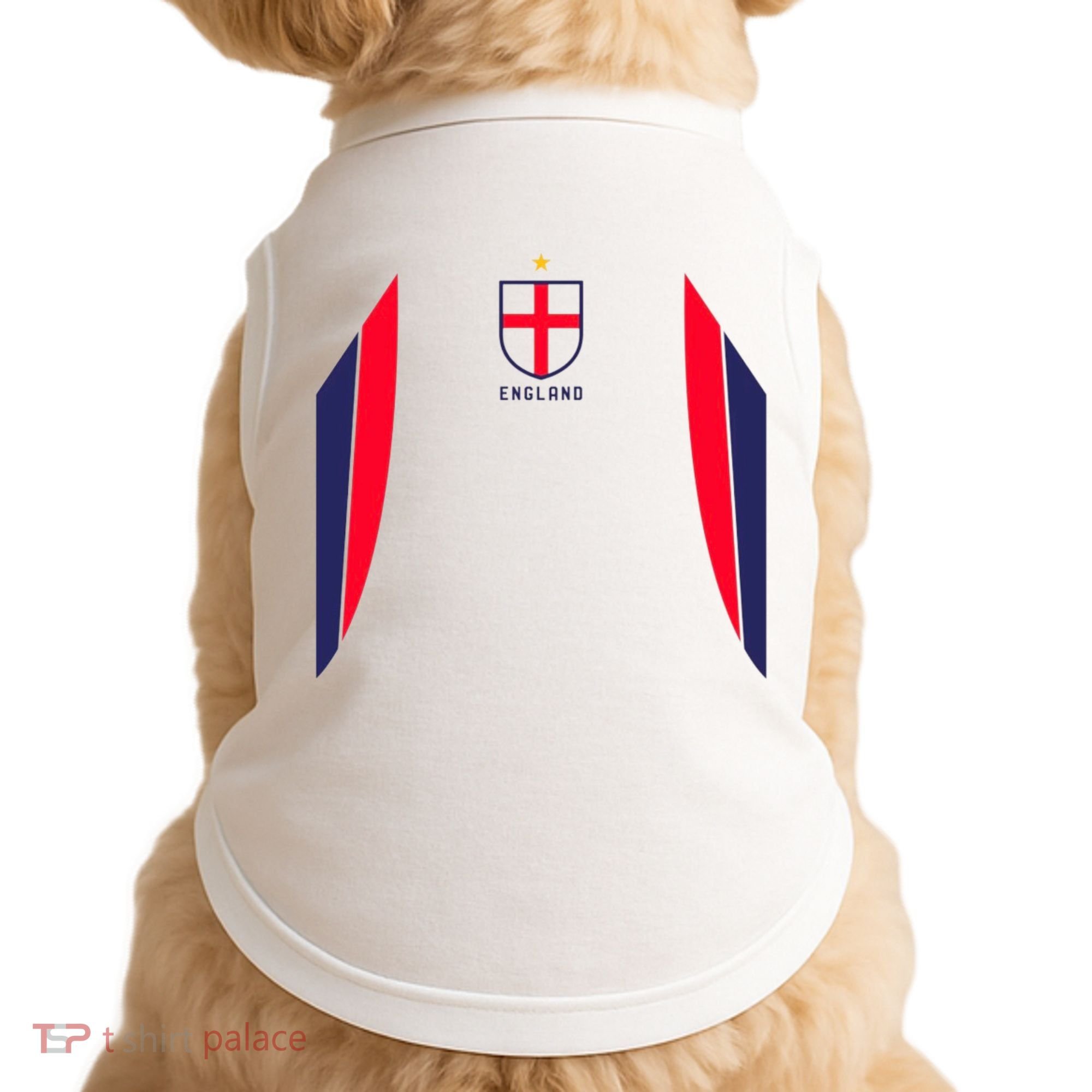 Cool England Soccer Jersey Doggie Tank