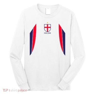 Cool England Soccer Jersey Long Sleeve Shirt