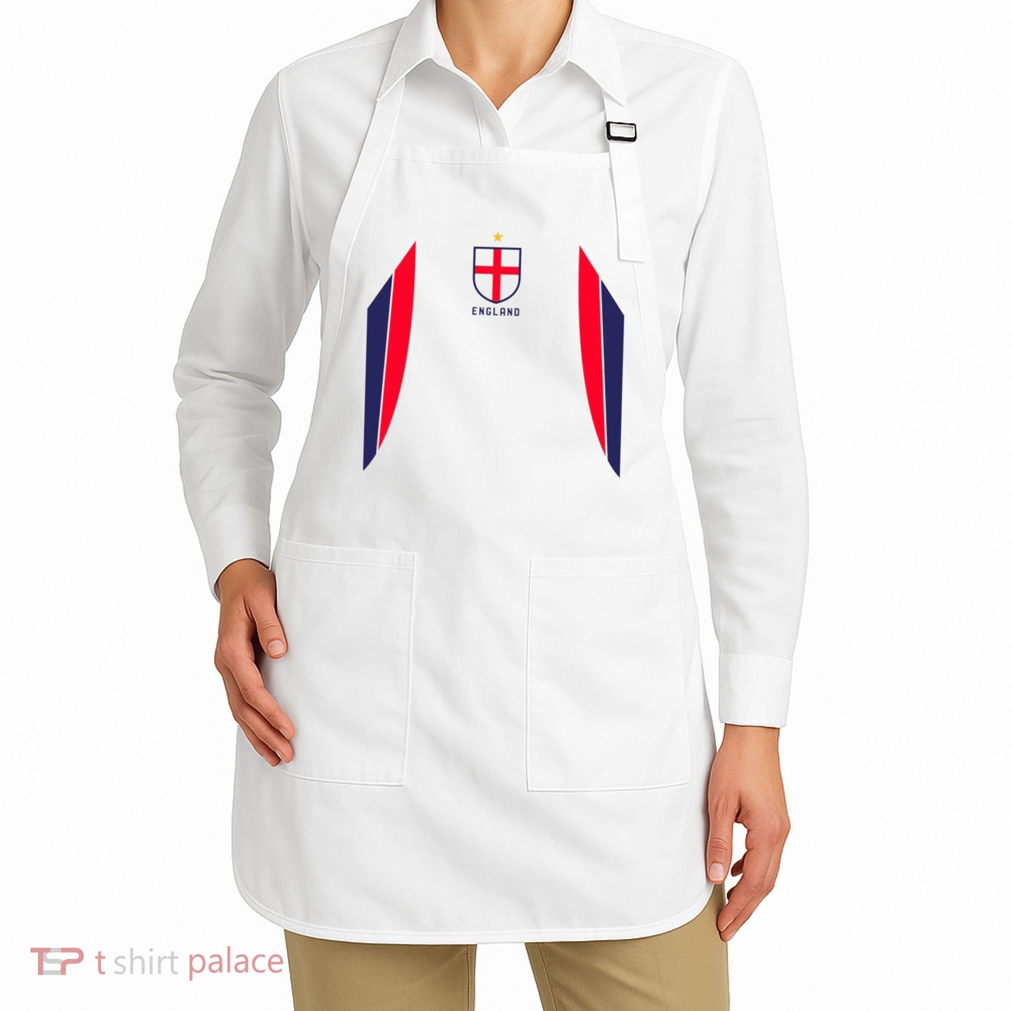 Cool England Soccer Jersey Apron