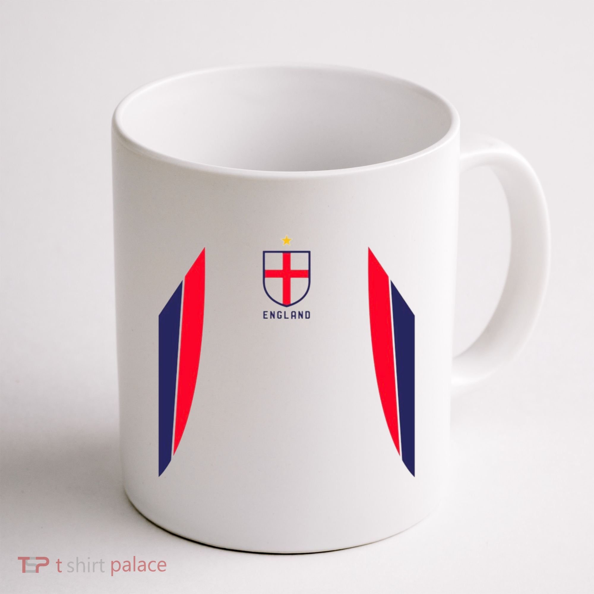 Cool England Soccer Jersey Coffee Mug