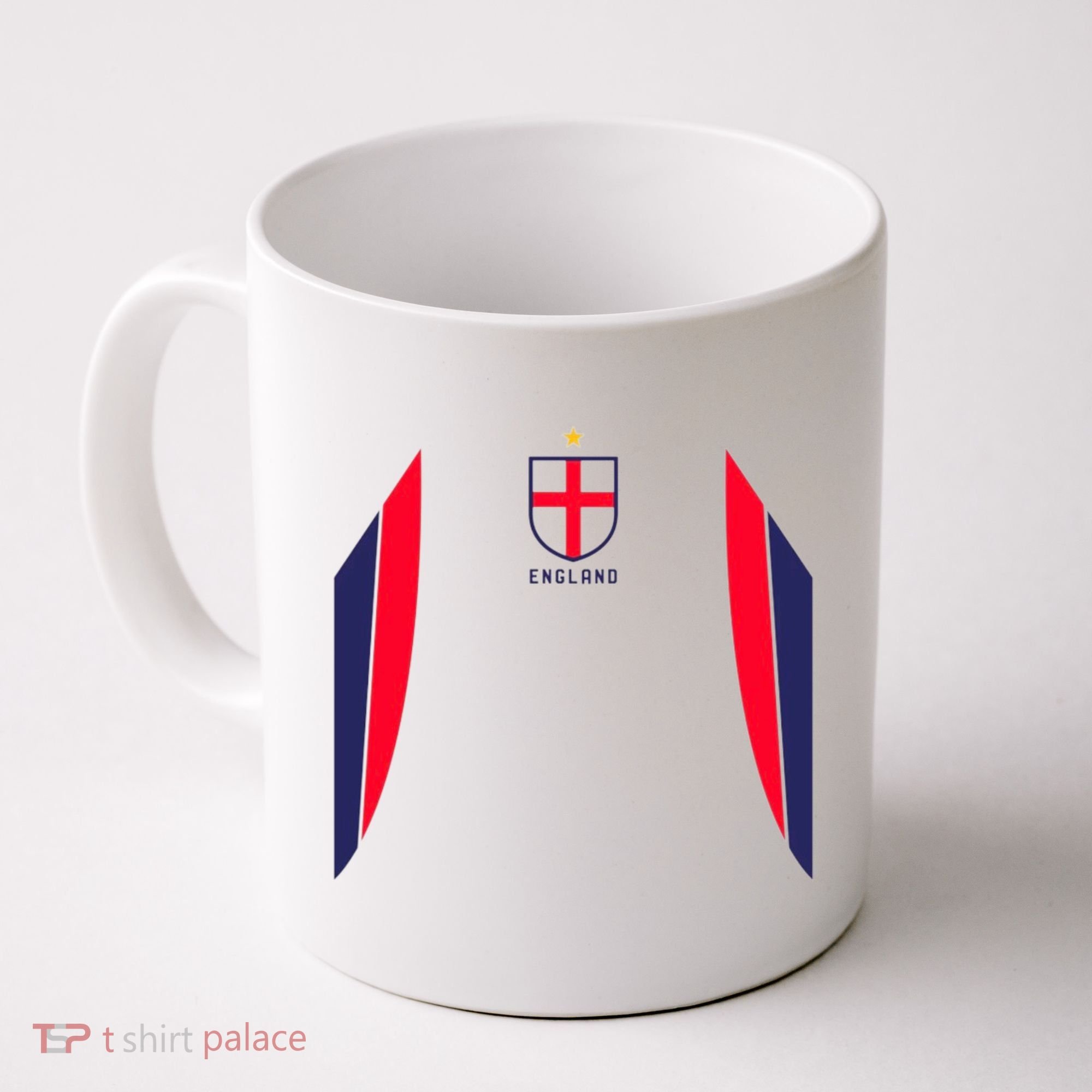 Cool England Soccer Jersey Coffee Mug