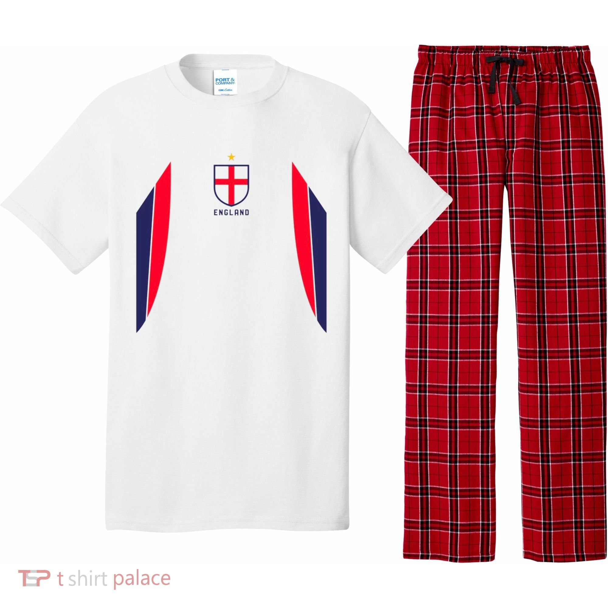 Cool England Soccer Jersey Pajama Set