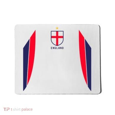 Cool England Soccer Jersey Mousepad