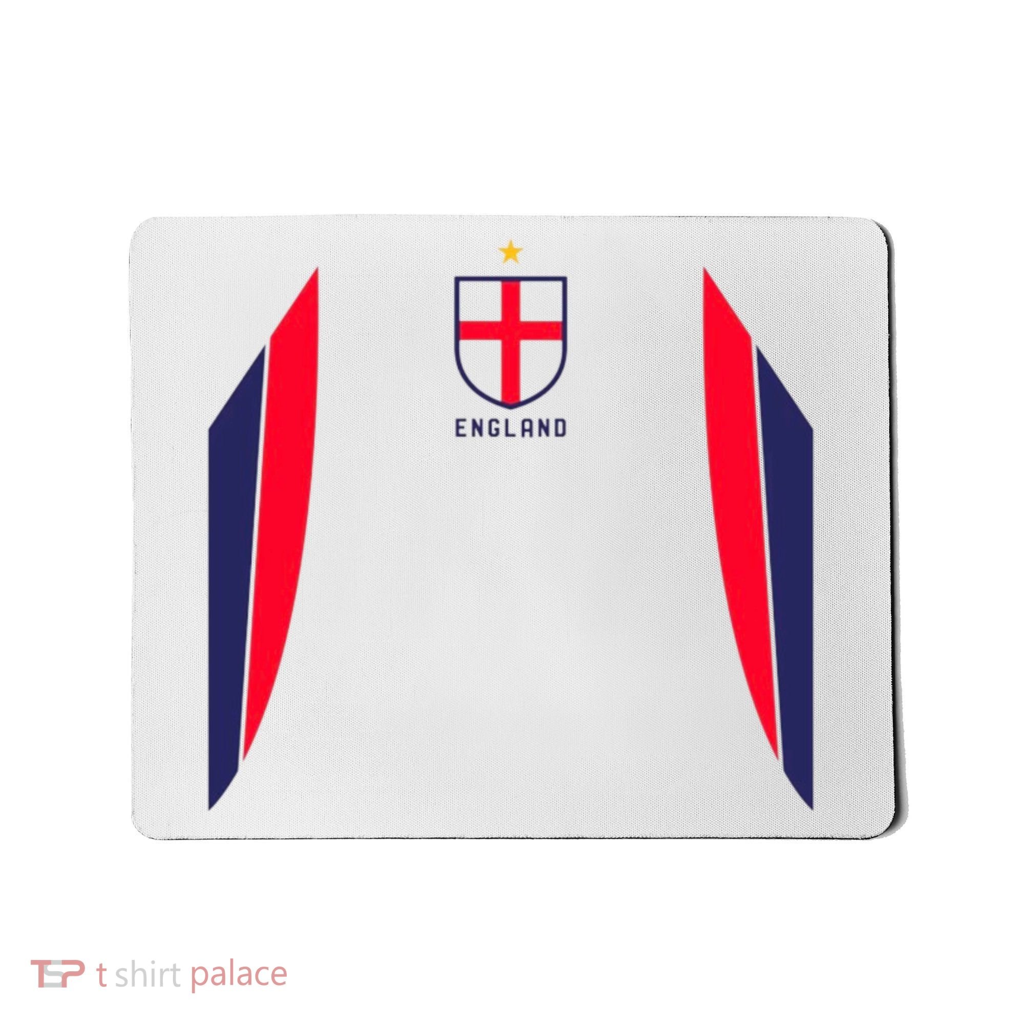 Cool England Soccer Jersey Mousepad