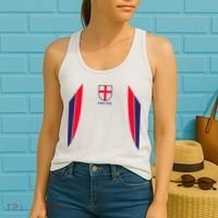 Cool England Soccer Jersey Women's Tank Top thumb 2