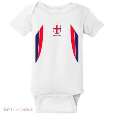 Cool England Soccer Jersey Baby Bodysuit