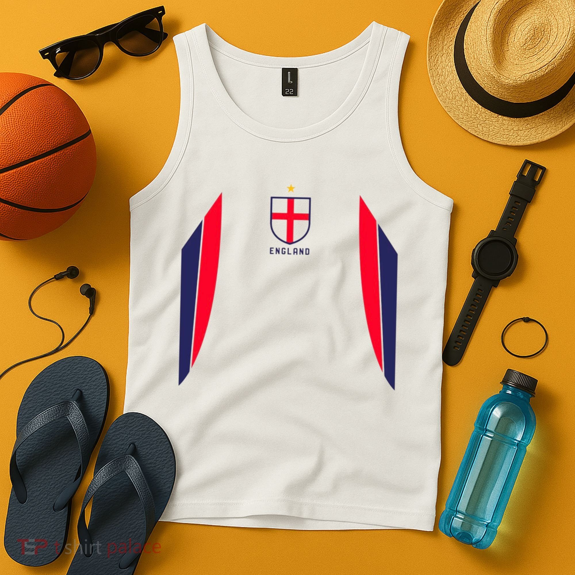 Cool England Soccer Jersey Tank Top