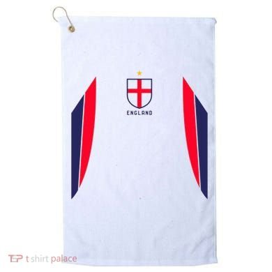 Cool England Soccer Jersey Golf Towel