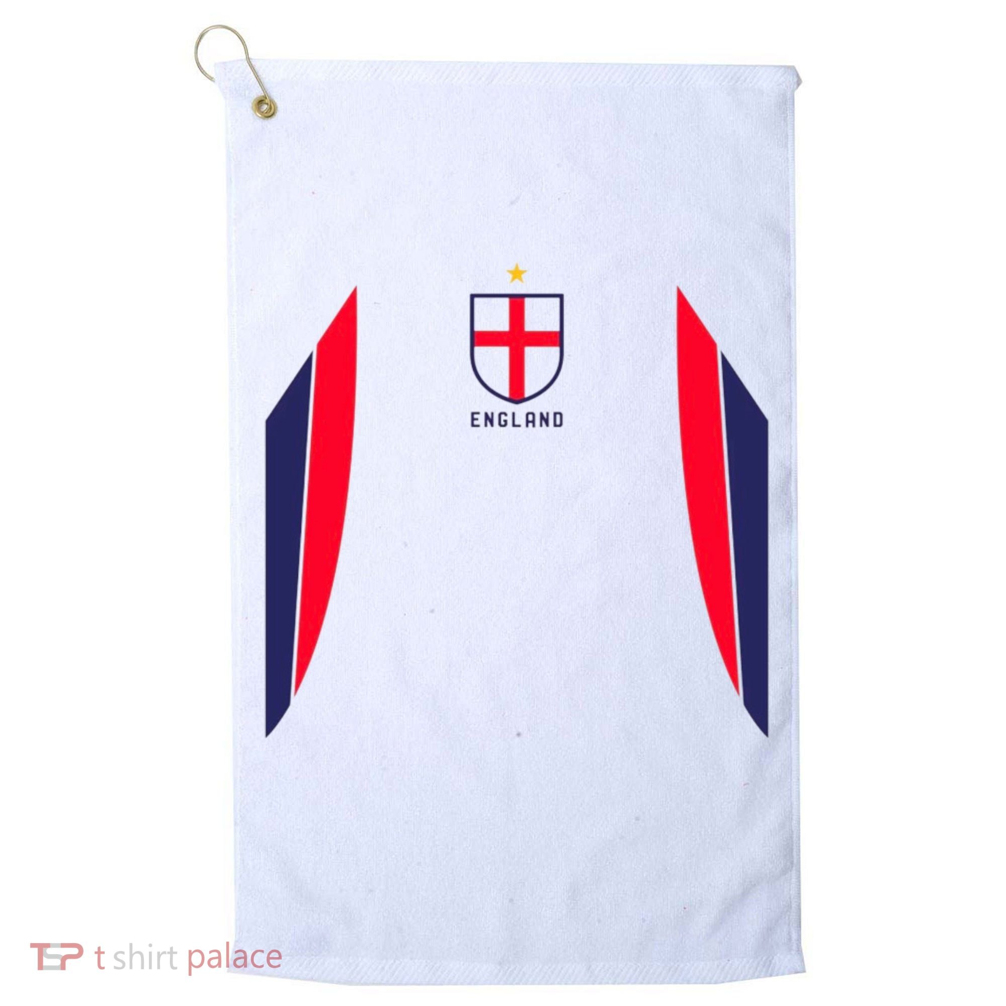 Cool England Soccer Jersey Golf Towel