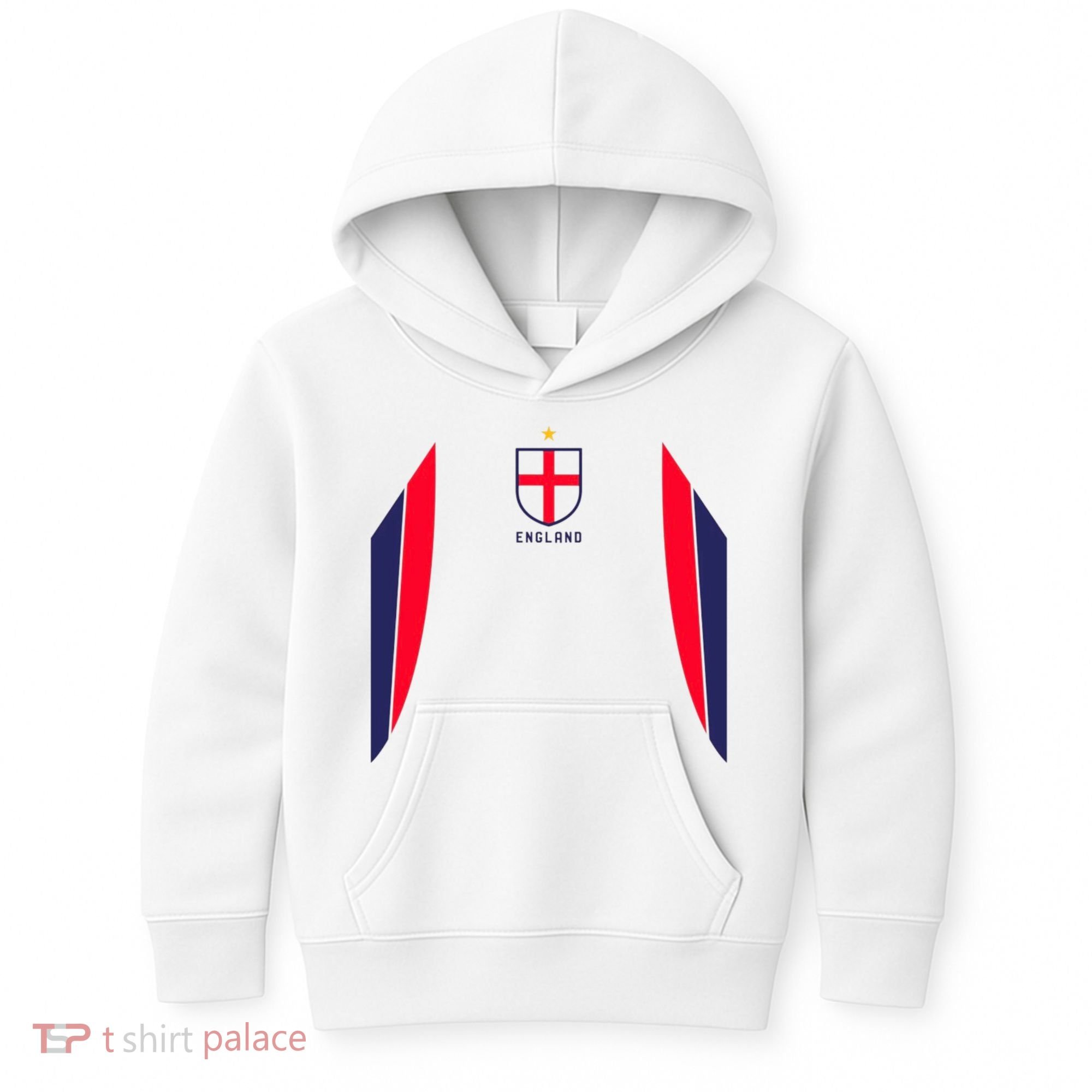 Cool England Soccer Jersey Kids Hoodie