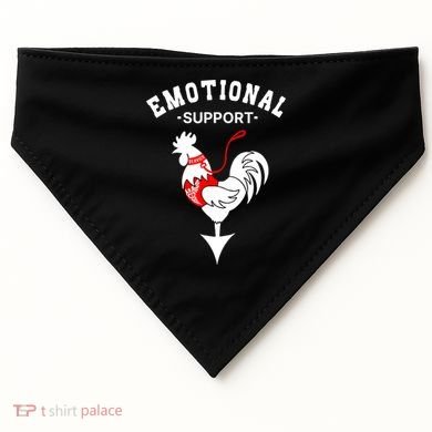 Chicken Emotional Support Cock USA-Made Doggie Bandana