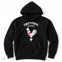 Chicken Emotional Support Cock Hoodie thumb 0