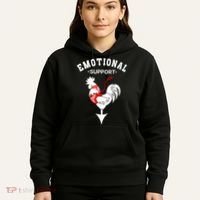 Chicken Emotional Support Cock Hoodie thumb 5