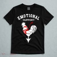 Chicken Emotional Support Cock T-Shirt thumb 5