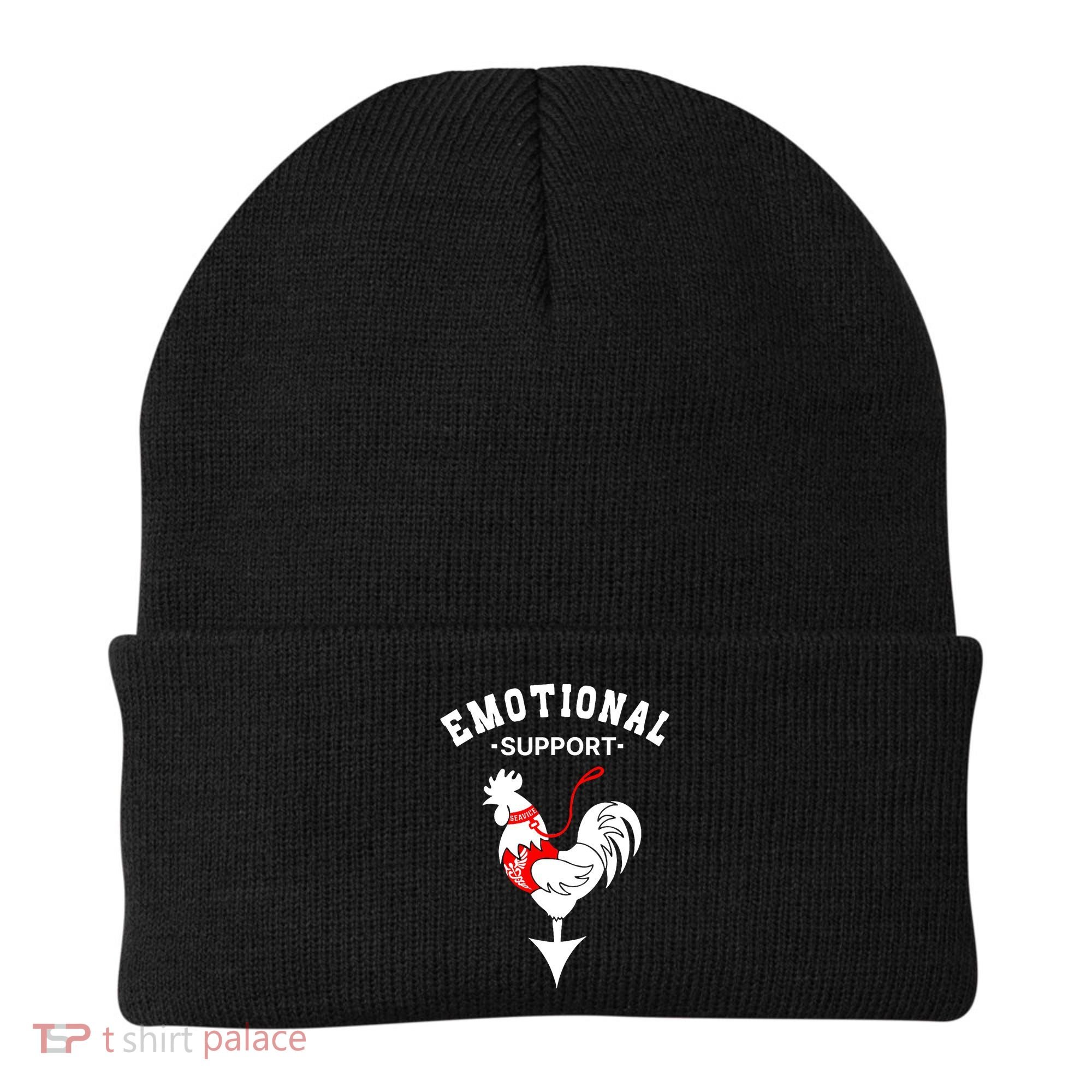 Chicken Emotional Support Cock Beanie