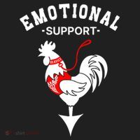 Chicken Emotional Support Cock Beanie thumb 2
