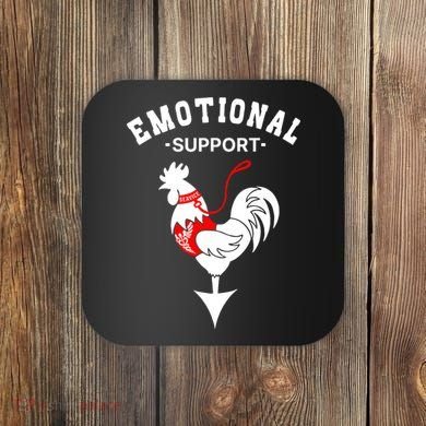 Chicken Emotional Support Cock Coaster