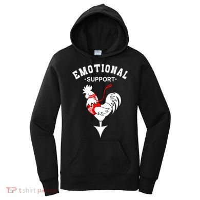 Chicken Emotional Support Cock Women's Hoodie