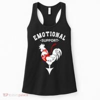 Chicken Emotional Support Cock Women's Tank Top thumb 0