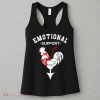 Chicken Emotional Support Cock Women's Tank Top thumb 3