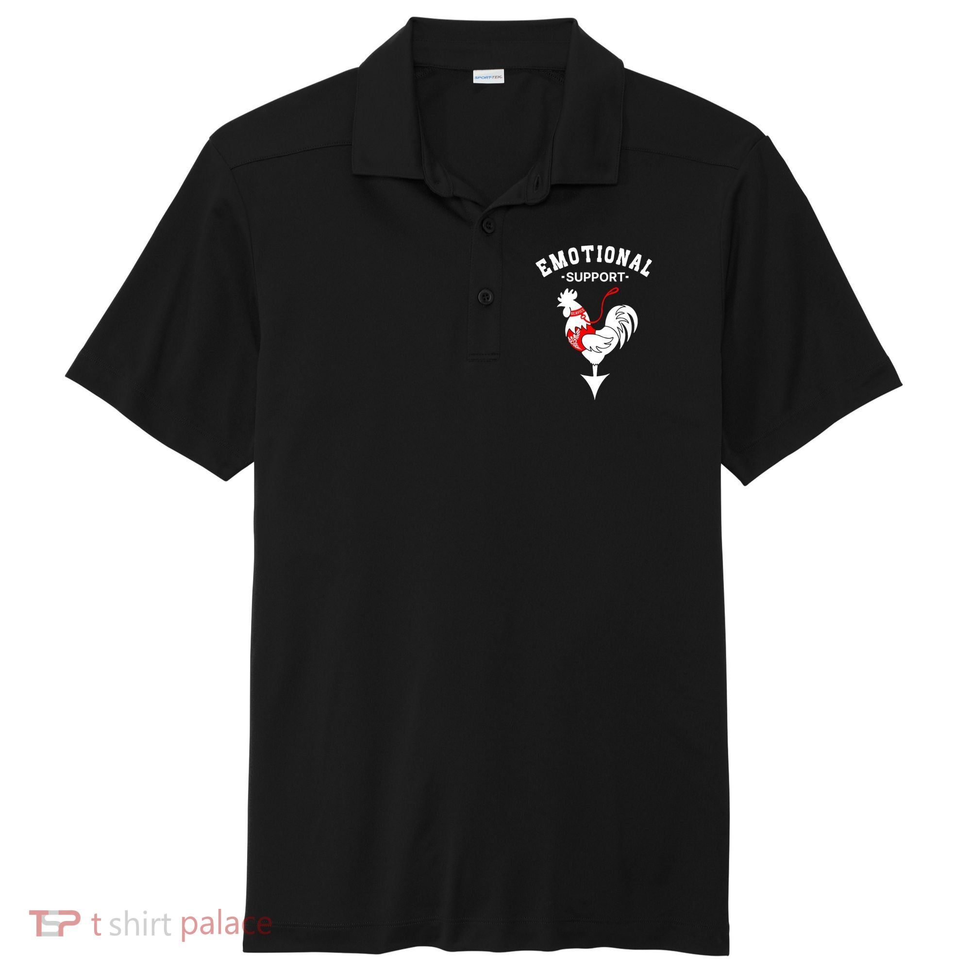 Chicken Emotional Support Cock Sport-Tek Posi-UV Pro Polo