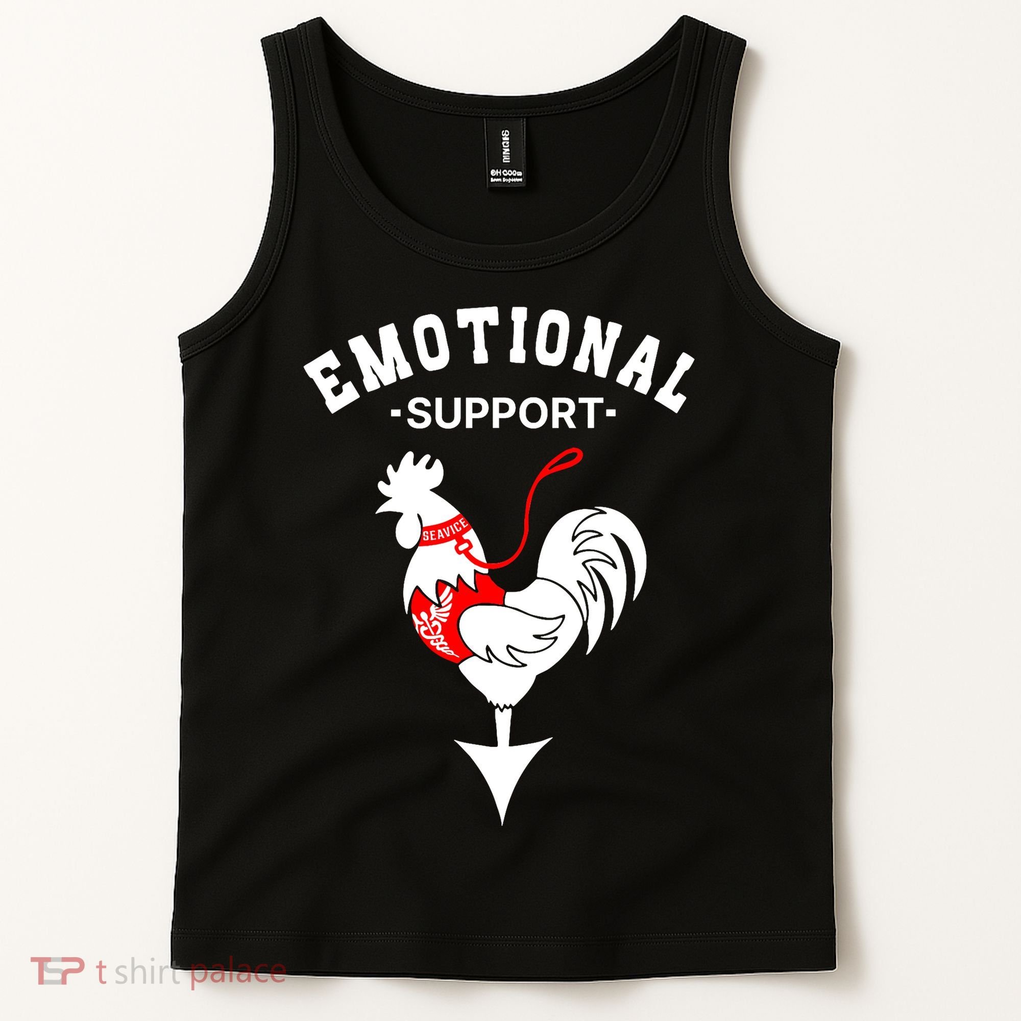 Chicken Emotional Support Cock Tank Top