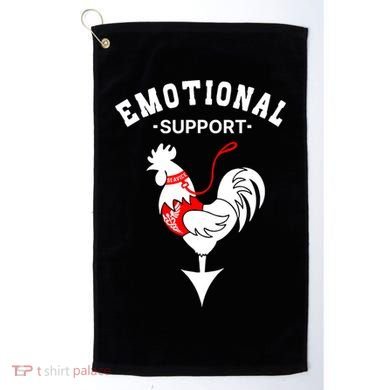 Chicken Emotional Support Cock Golf Towel