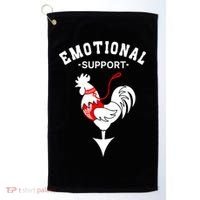 Chicken Emotional Support Cock Golf Towel thumb 0