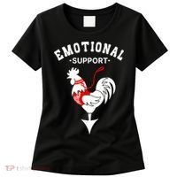 Chicken Emotional Support Cock Women's T-Shirt thumb 0