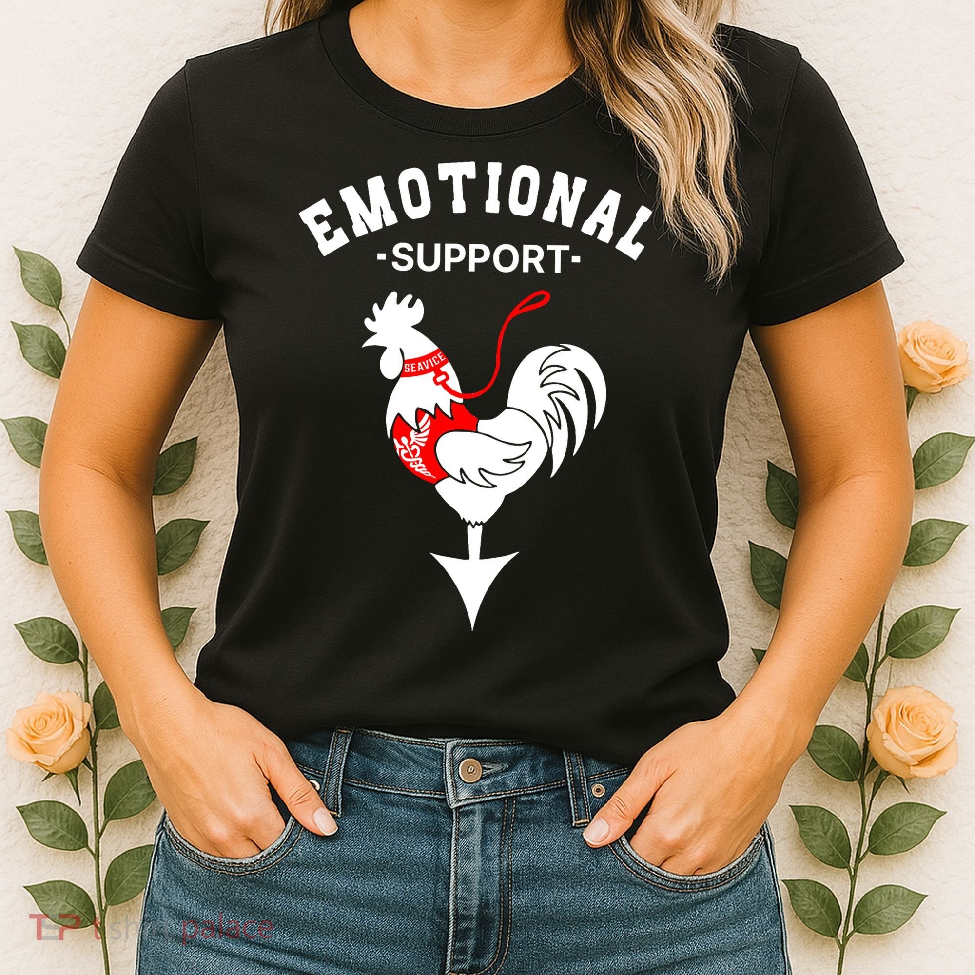 Chicken Emotional Support Cock Women's T-Shirt