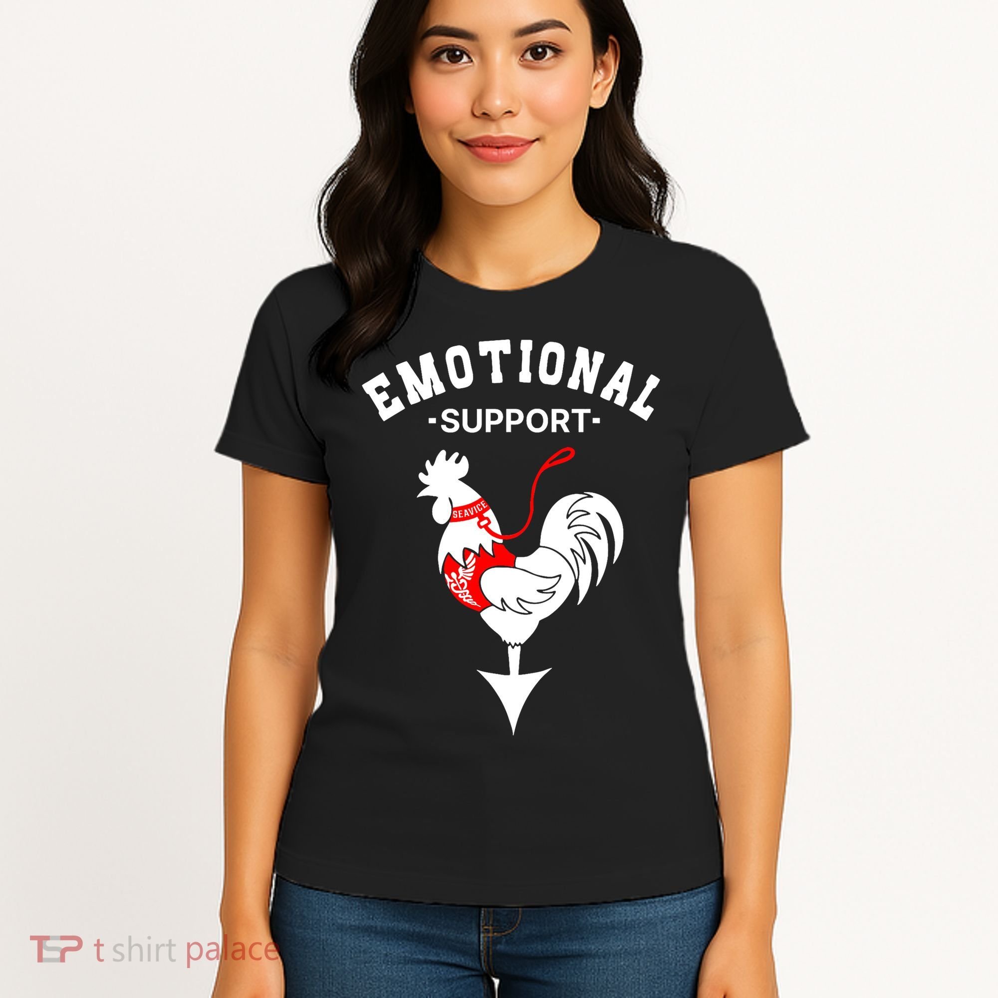 Chicken Emotional Support Cock Women's T-Shirt