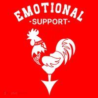 Chicken Emotional Support Cock Santa Hat thumb 1
