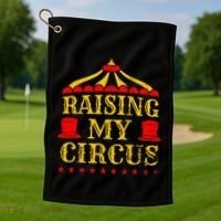Circus Event Staff Carnival Lover Ringmaster Ringleader Gift Golf Towel thumb 1