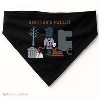 Cousin Eddie “Shitter’s Full” USA-Made Doggie Bandana thumb 0