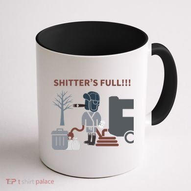 Cousin Eddie “Shitter’s Full” Coffee Mug back