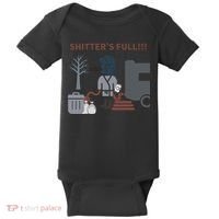 Cousin Eddie “Shitter’s Full” Baby Bodysuit thumb 0