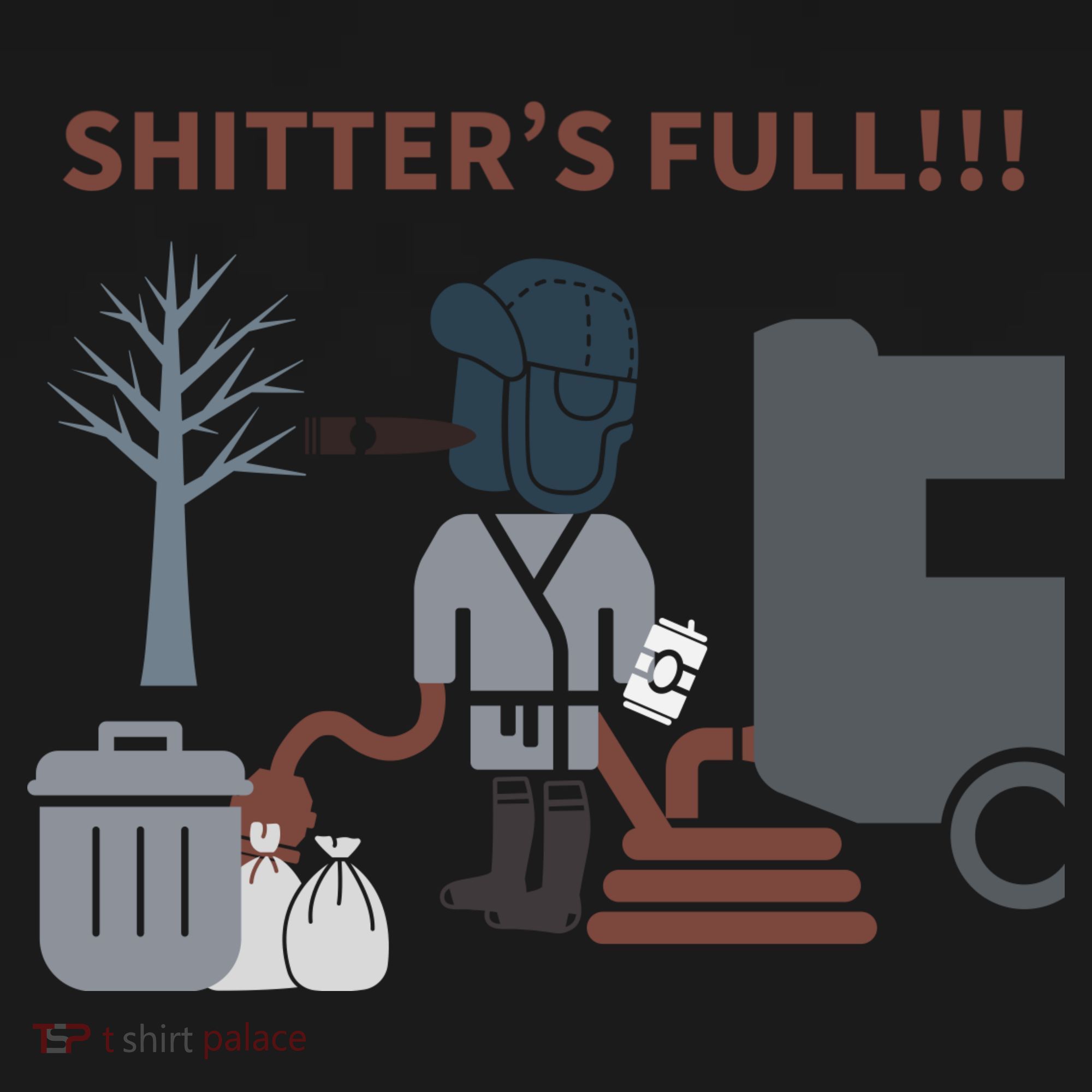 Cousin Eddie “Shitter’s Full” Toddler T-Shirt