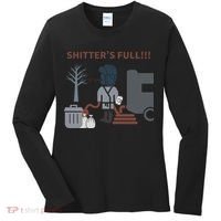Cousin Eddie “Shitter’s Full” Women's Long Sleeve Shirt thumb 0