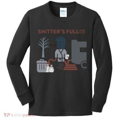 Cousin Eddie “Shitter’s Full” Kids Long Sleeve Shirt