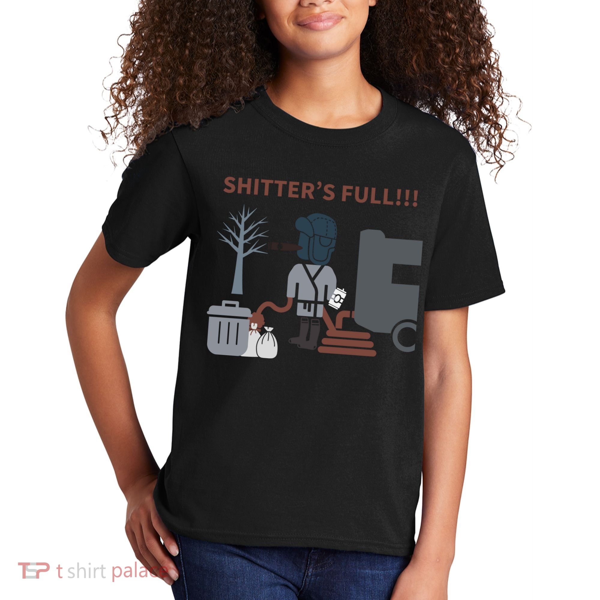Cousin Eddie “Shitter’s Full” Kids T-Shirt
