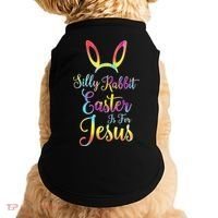Christian Easter Silly Rabbit Easter Is For Jesus Gift Doggie Tank thumb 0