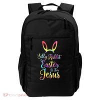 Christian Easter Silly Rabbit Easter Is For Jesus Gift Backpack thumb 0