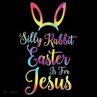 Christian Easter Silly Rabbit Easter Is For Jesus Gift Bucket Hat thumb 4