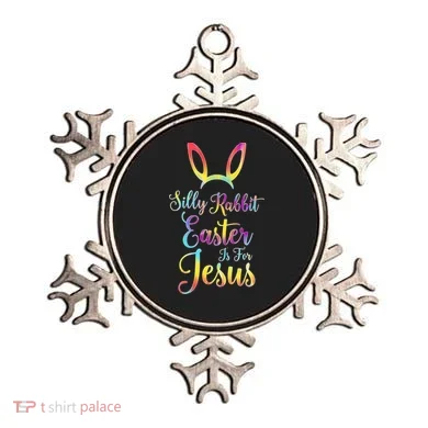 Christian Easter Silly Rabbit Easter Is For Jesus Gift Ornament