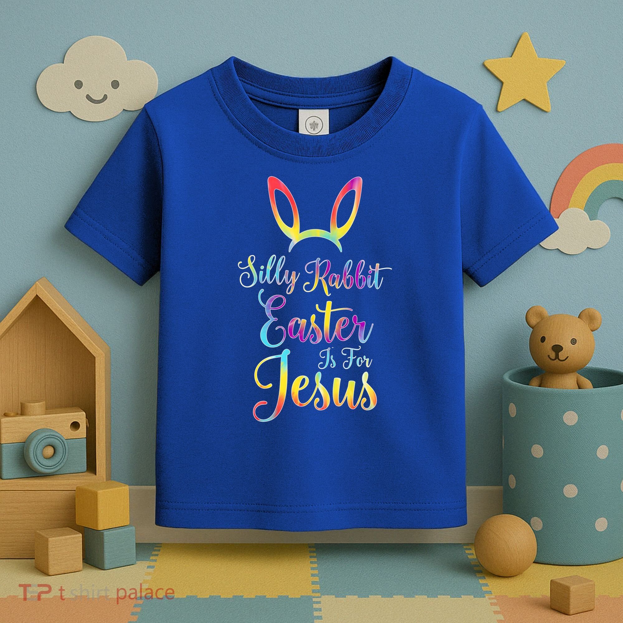 Christian Easter Silly Rabbit Easter Is For Jesus Gift Toddler T-Shirt