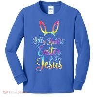 Christian Easter Silly Rabbit Easter Is For Jesus Gift Kids Long Sleeve Shirt thumb 0